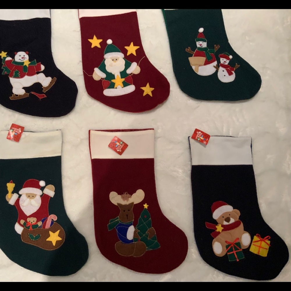 4/$16 - 19” PLUSH CHRISTMAS STOCKING